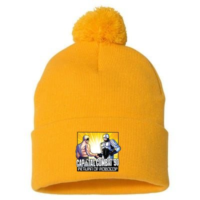 Capital Combat 90 Return Of Robocop Pom Pom 12in Knit Beanie