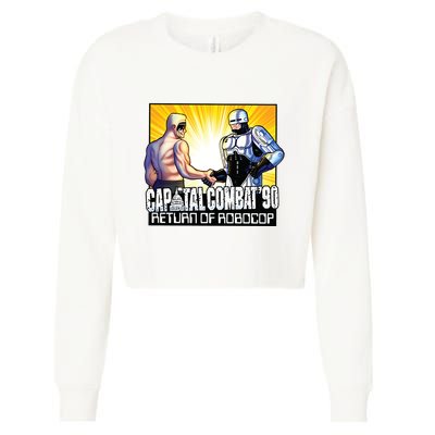 Capital Combat 90 Return Of Robocop Cropped Pullover Crew