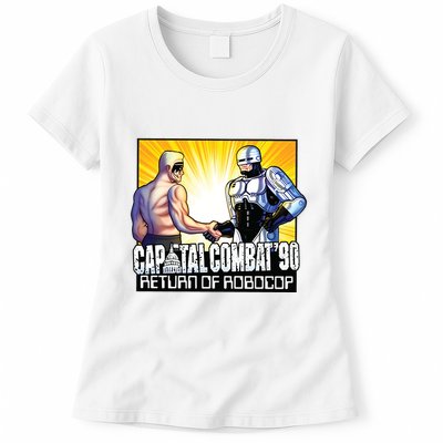 Capital Combat 90 Return Of Robocop Womens T-Shirt