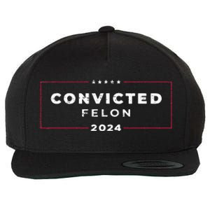 Trump 2024 Convicted Felon  Wool Snapback Cap