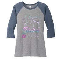 Cute Chapter 90th Birthday Fabulous Since 1934 Women's Tri-Blend 3/4-Sleeve Raglan Shirt