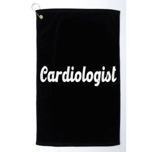 Cardiologist Platinum Collection Golf Towel