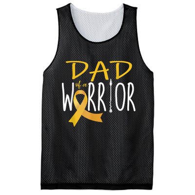 Childhood Cancer Awareness Dad Of A Warrior Mesh Reversible Basketball Jersey Tank