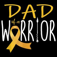 Childhood Cancer Awareness Dad Of A Warrior Womens Tank Top
