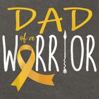 Childhood Cancer Awareness Dad Of A Warrior Cotton Canvas Backpack