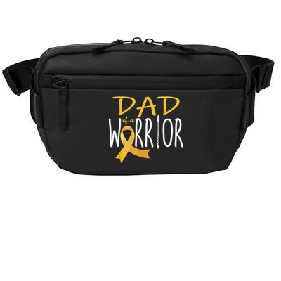 Childhood Cancer Awareness Dad Of A Warrior Crossbody Pack