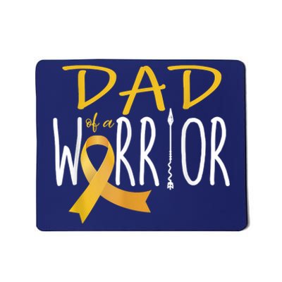 Childhood Cancer Awareness Dad Of A Warrior Mousepad