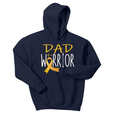 Childhood Cancer Awareness Dad Of A Warrior Kids Hoodie