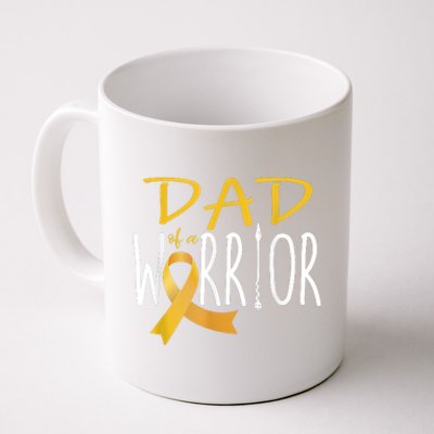 Childhood Cancer Awareness Dad Of A Warrior Coffee Mug