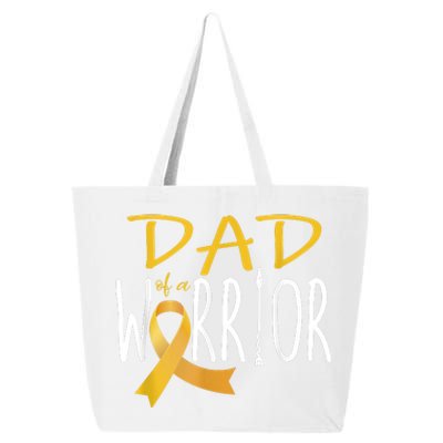 Childhood Cancer Awareness Dad Of A Warrior 25L Jumbo Tote