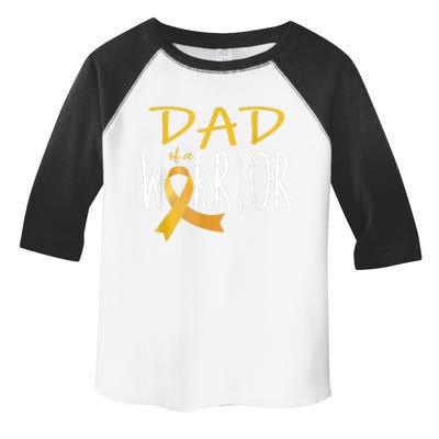 Childhood Cancer Awareness Dad Of A Warrior Toddler Fine Jersey T-Shirt