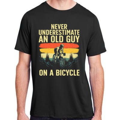 Cool Cycling Art For Men Grandpa Bicycle Riding Cycle Racing Adult ChromaSoft Performance T-Shirt