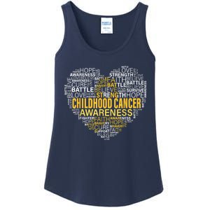 Childhood Cancer Awareness Hope Support Strong Warrior Ladies Essential Tank