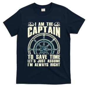 Cool Captain Art For Wo Boat First Mate Ship Boating T-Shirt