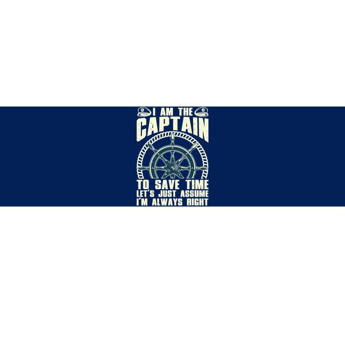 Cool Captain Art For Wo Boat First Mate Ship Boating Bumper Sticker