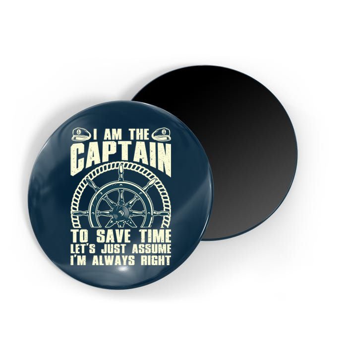 Cool Captain Art For Wo Boat First Mate Ship Boating Magnet