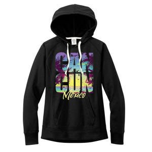 Cool Cancun Art  Mexico Vacation Souvenir Summer Women's Fleece Hoodie