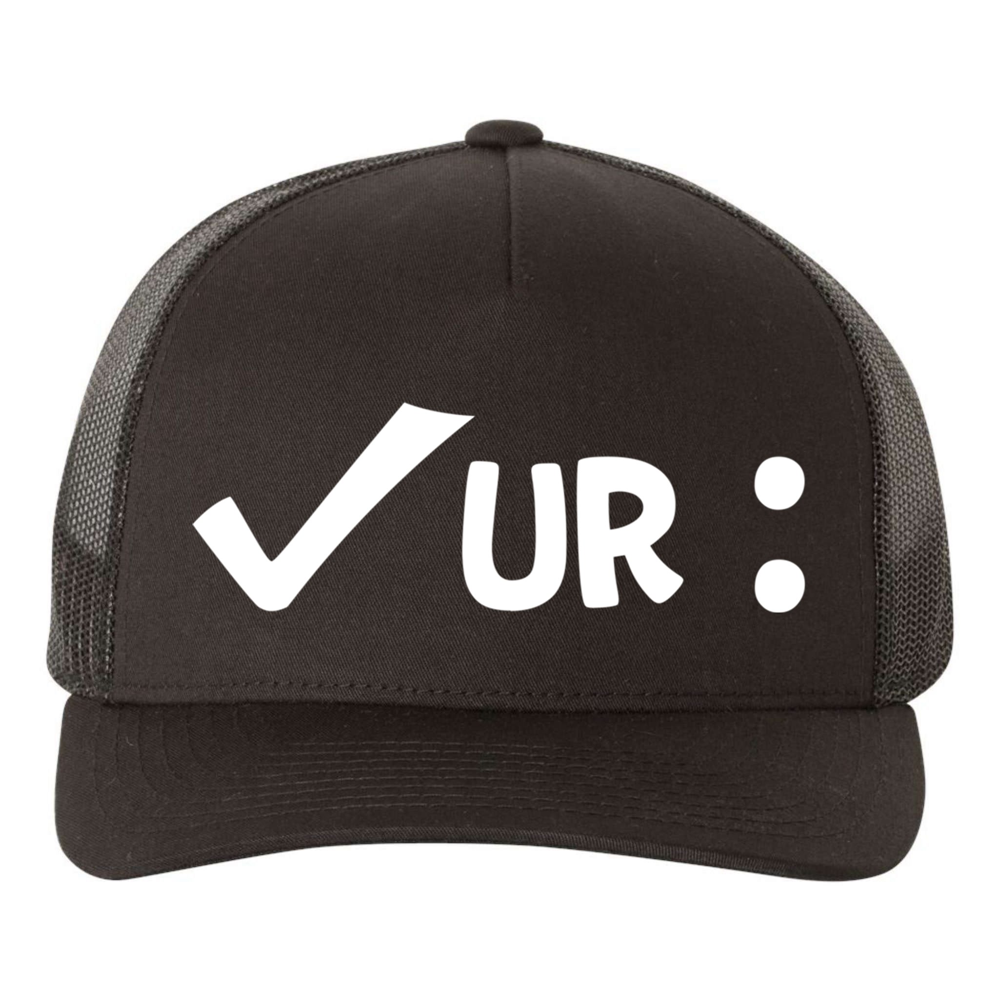 Colon Cancer Awareness Blue Check Your Colon Gift Yupoong Adult 5-Panel Trucker Hat