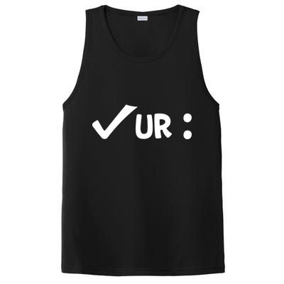 Colon Cancer Awareness Blue Check Your Colon Gift PosiCharge Competitor Tank
