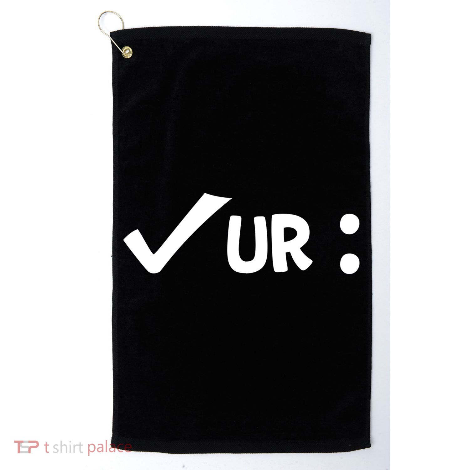 Colon Cancer Awareness Blue Check Your Colon Gift Golf Towel