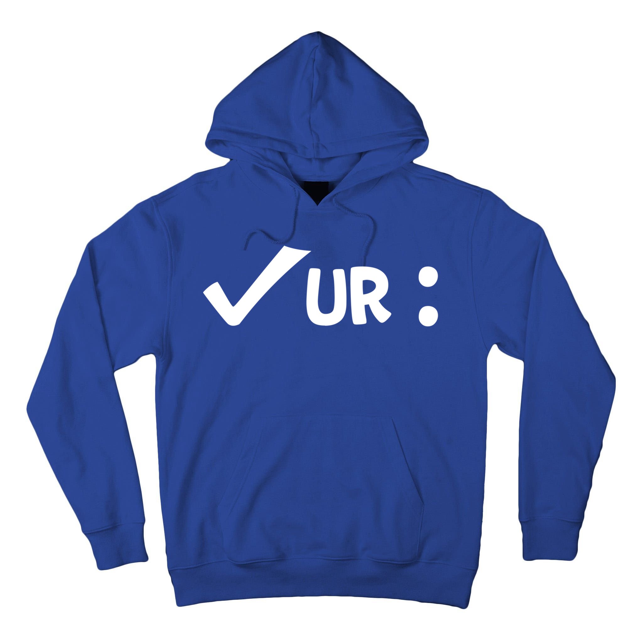 Colon Cancer Awareness Blue Check Your Colon Gift Tall Hoodie