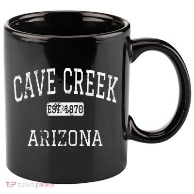 Cave Creek Arizona AZ Vintage 11oz C Handle Ceramic Mug