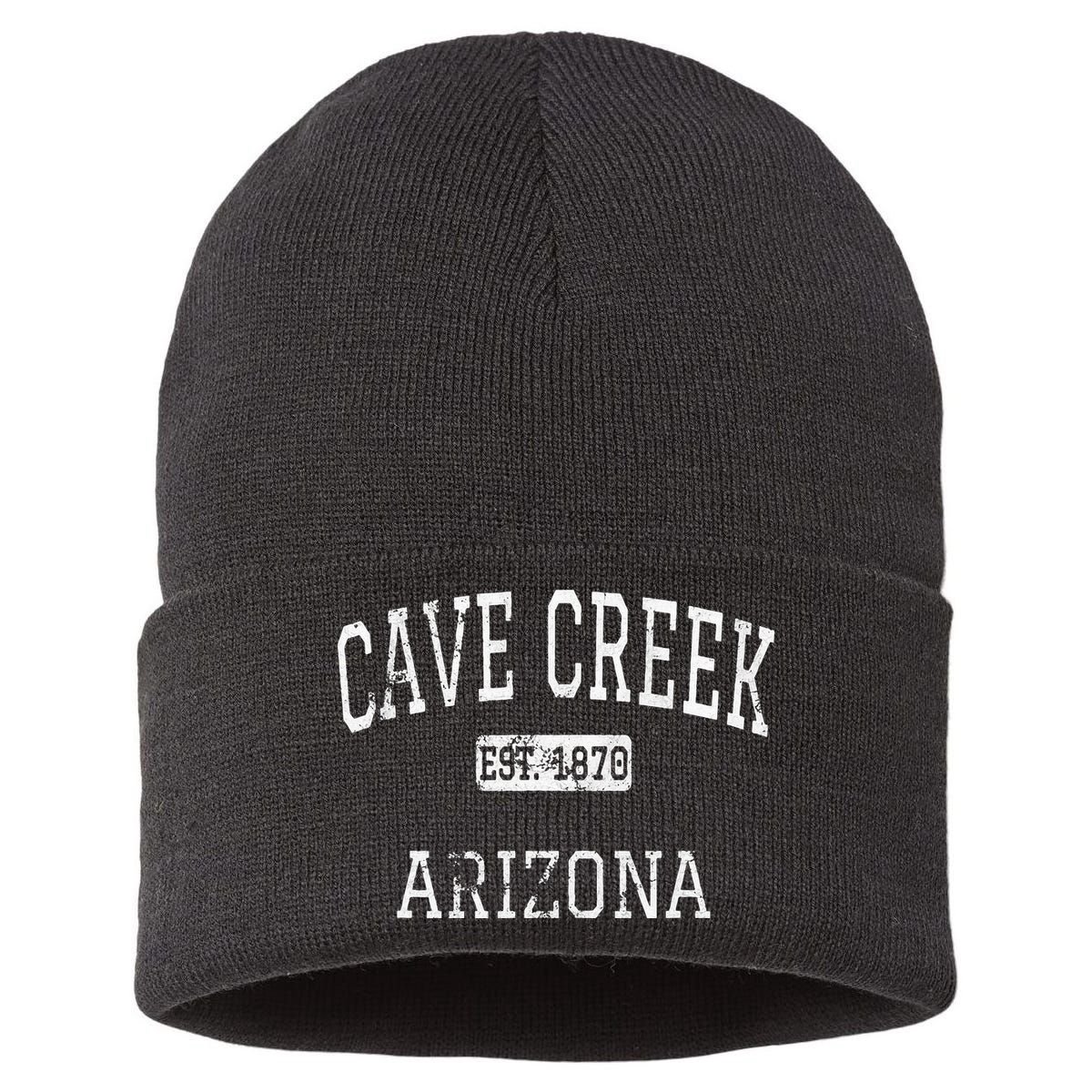 Cave Creek Arizona AZ Vintage Sustainable Knit Beanie