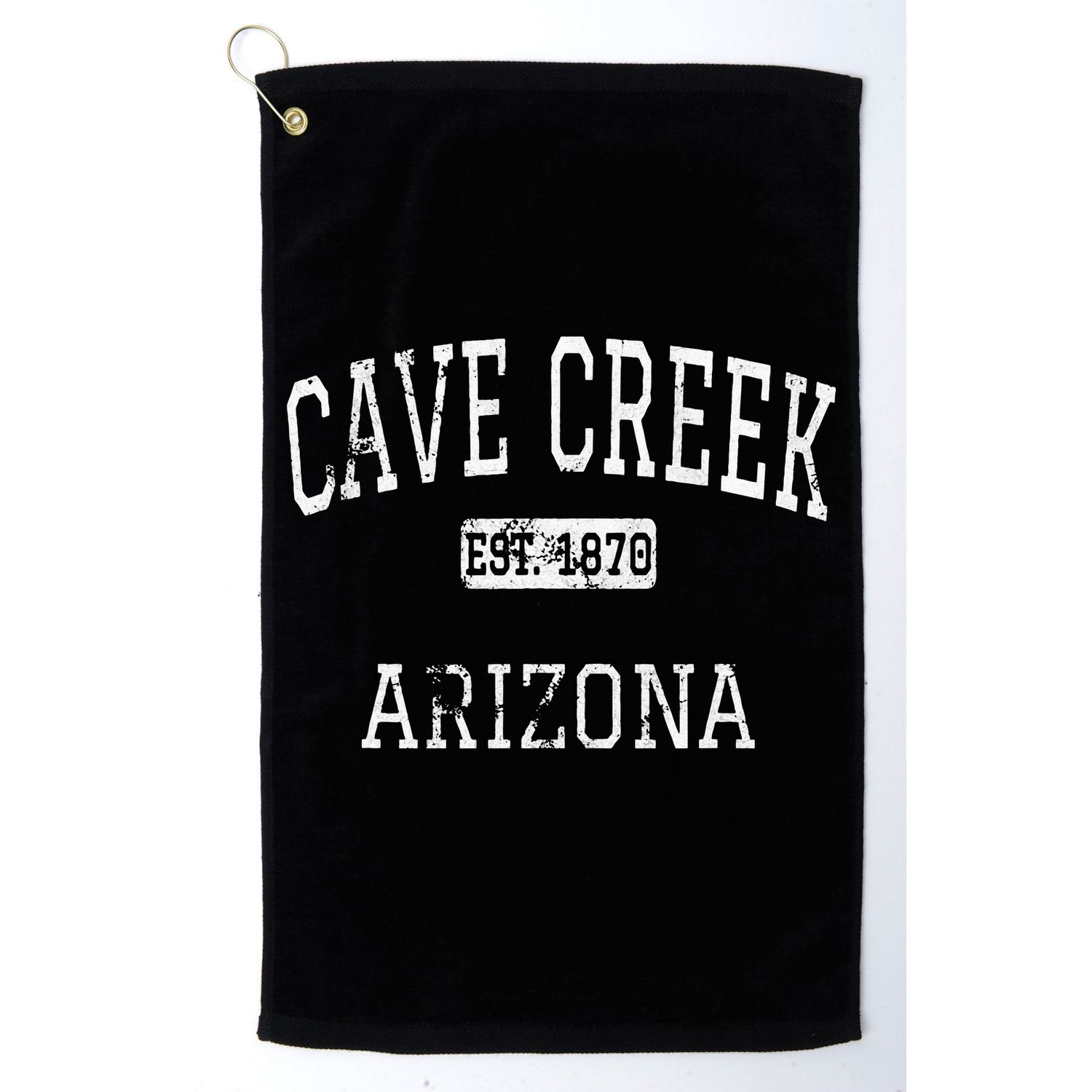 Cave Creek Arizona AZ Vintage Golf Towel