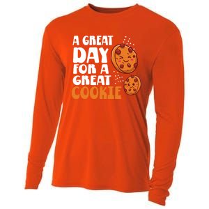 Chocolate Chip A Great Day For A Great Cookie Gift Cooling Performance Long Sleeve Crew