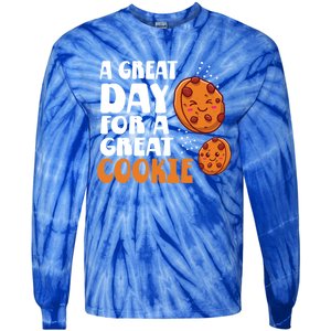 Chocolate Chip A Great Day For A Great Cookie Gift Tie-Dye Long Sleeve Shirt