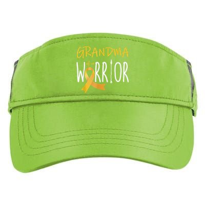 Childhood Cancer Awareness Grandma Of A Warrior Adult Drive Performance Visor