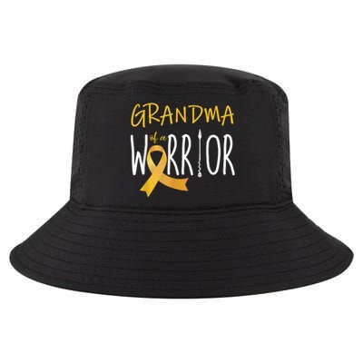 Childhood Cancer Awareness Grandma Of A Warrior Cool Comfort Performance Bucket Hat