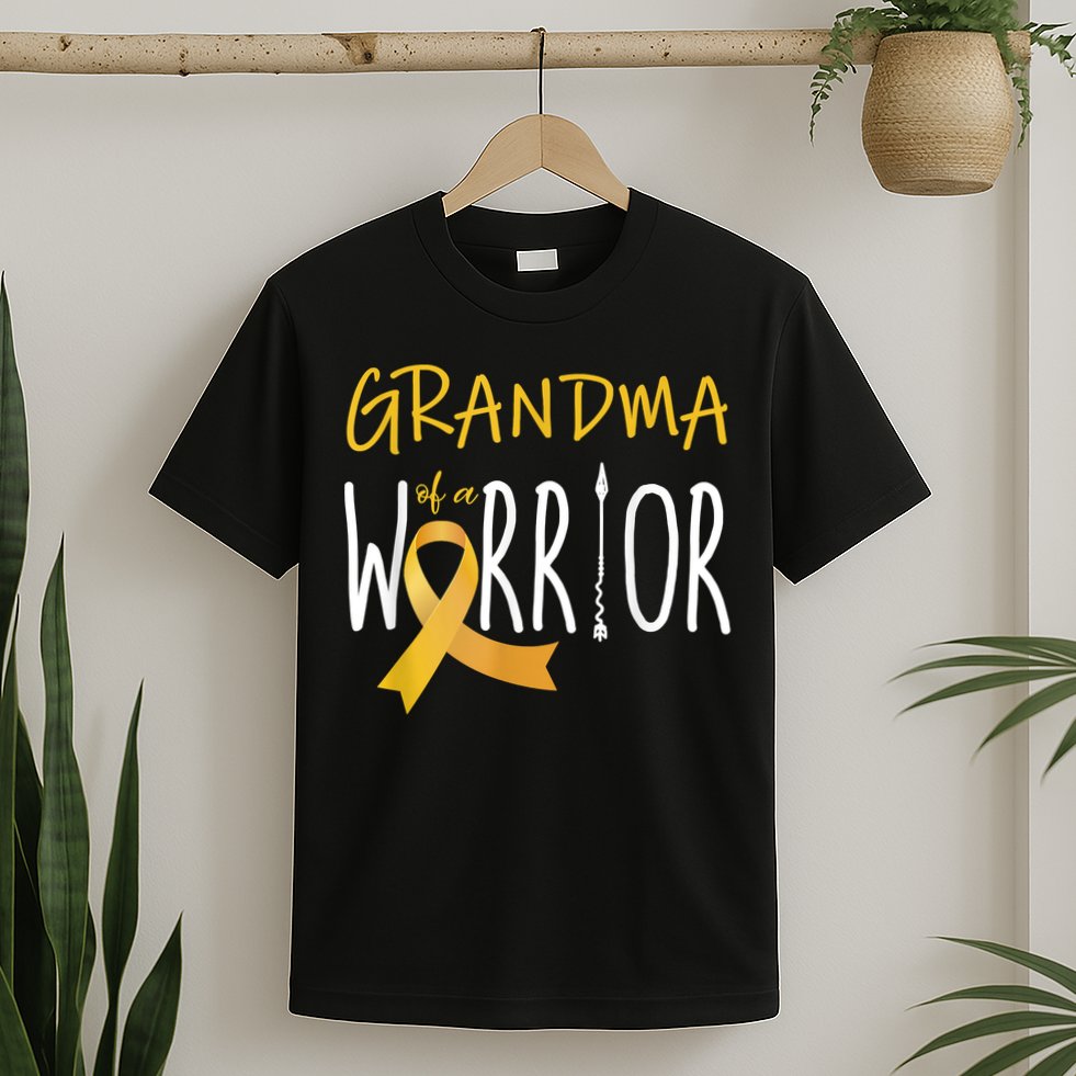 Childhood Cancer Awareness Grandma Of A Warrior T-Shirt