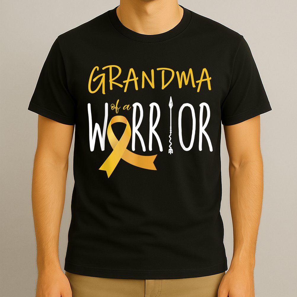 Childhood Cancer Awareness Grandma Of A Warrior T-Shirt