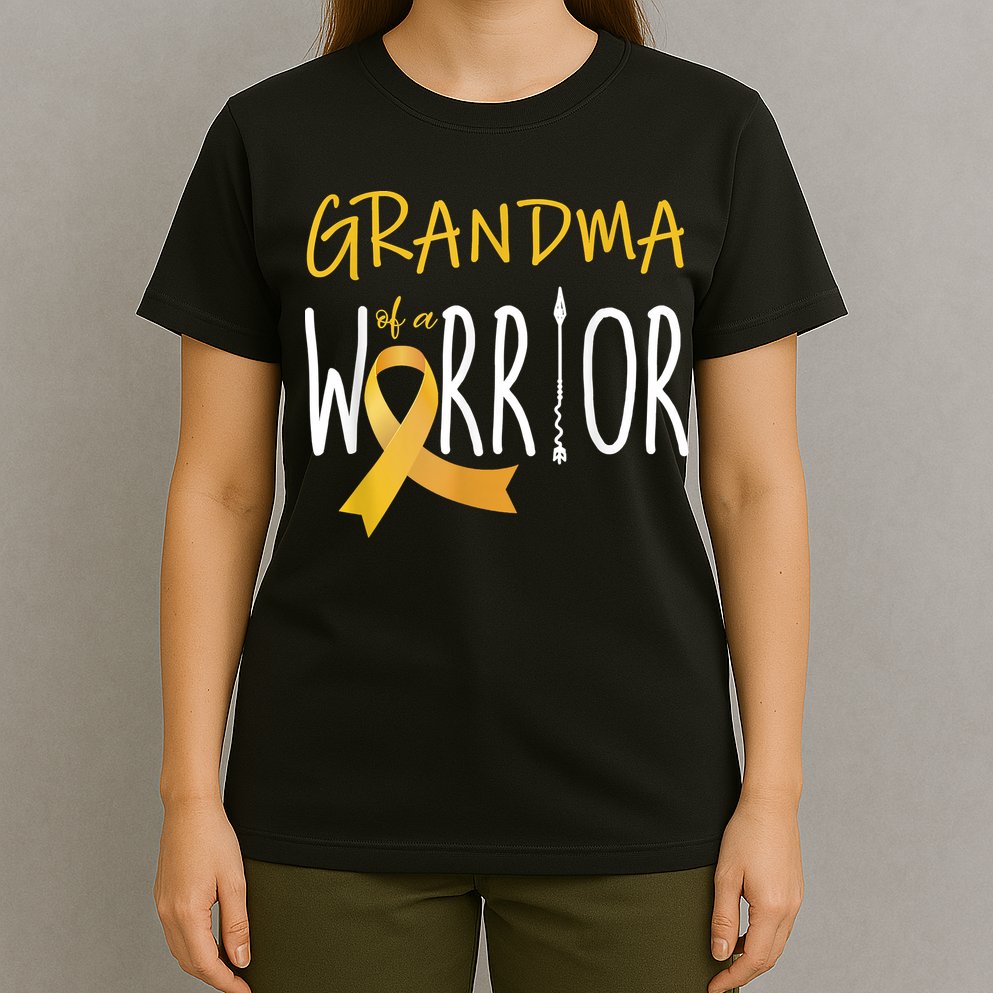 Childhood Cancer Awareness Grandma Of A Warrior T-Shirt