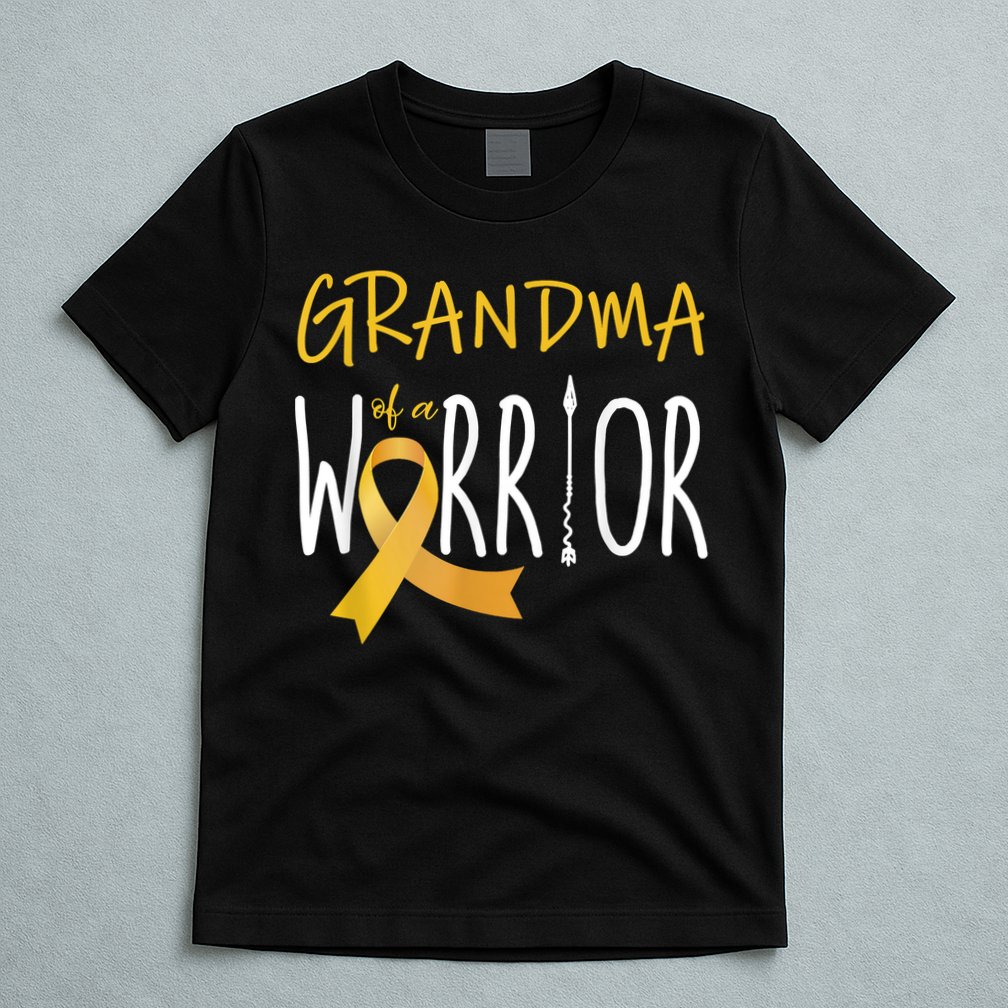 Childhood Cancer Awareness Grandma Of A Warrior T-Shirt
