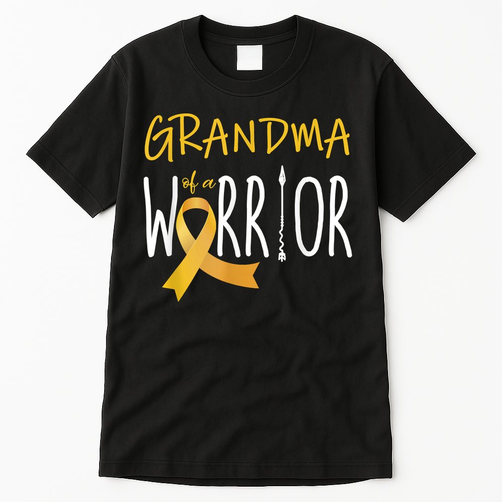 Childhood Cancer Awareness Grandma Of A Warrior Tall T-Shirt