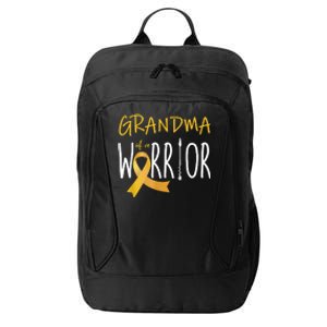 Childhood Cancer Awareness Grandma Of A Warrior City Backpack