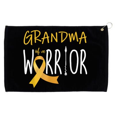 Childhood Cancer Awareness Grandma Of A Warrior Grommeted Golf Towel