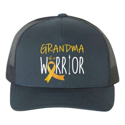 Childhood Cancer Awareness Grandma Of A Warrior Yupoong Adult 5-Panel Trucker Hat