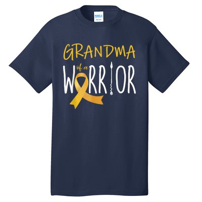 Childhood Cancer Awareness Grandma Of A Warrior Tall T-Shirt