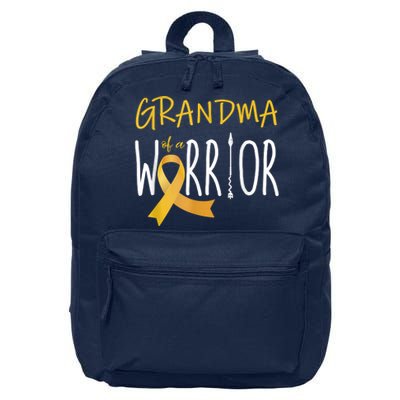 Childhood Cancer Awareness Grandma Of A Warrior 16 in Basic Backpack