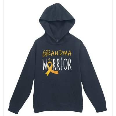 Childhood Cancer Awareness Grandma Of A Warrior Urban Pullover Hoodie