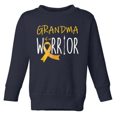 Childhood Cancer Awareness Grandma Of A Warrior Toddler Sweatshirt