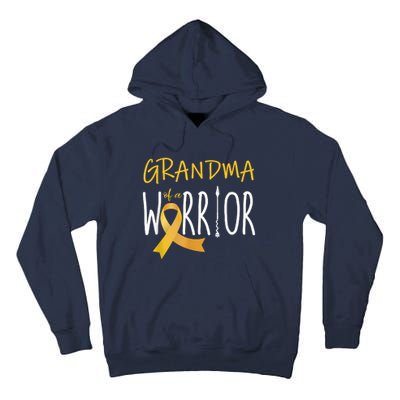 Childhood Cancer Awareness Grandma Of A Warrior Tall Hoodie