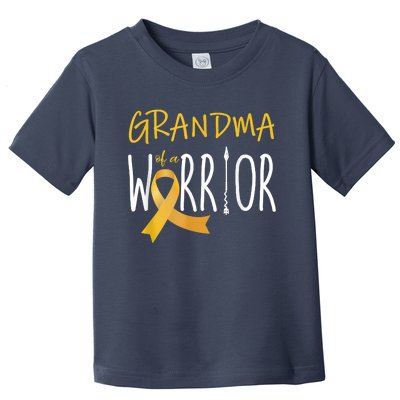 Childhood Cancer Awareness Grandma Of A Warrior Toddler T-Shirt