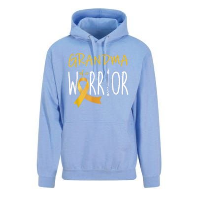 Childhood Cancer Awareness Grandma Of A Warrior Unisex Surf Hoodie