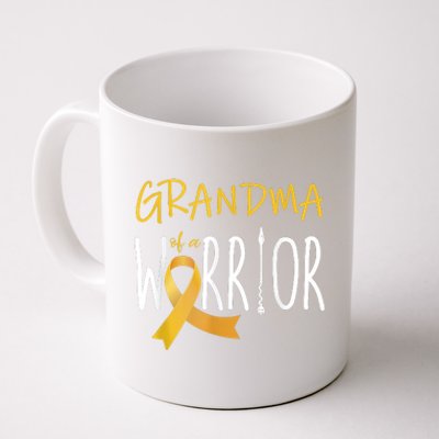 Childhood Cancer Awareness Grandma Of A Warrior Coffee Mug