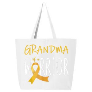 Childhood Cancer Awareness Grandma Of A Warrior 25L Jumbo Tote