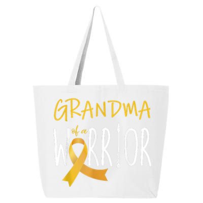 Childhood Cancer Awareness Grandma Of A Warrior 25L Jumbo Tote